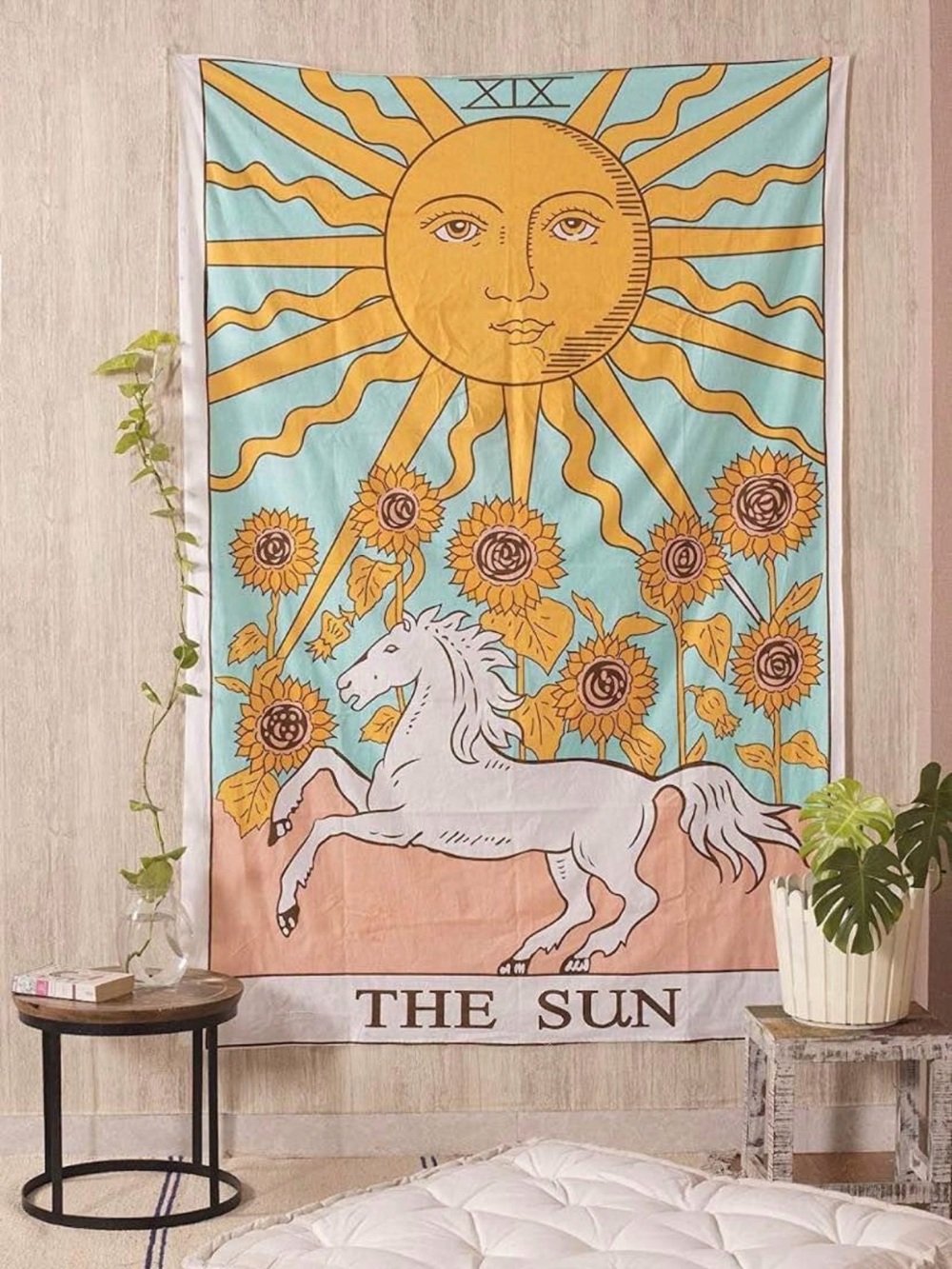The Sun Tarot Card Tapestry – 30” x 40” – Brand New